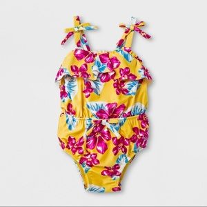 🌟 3 for $15 🌟 2T Yellow Floral Swimsuit